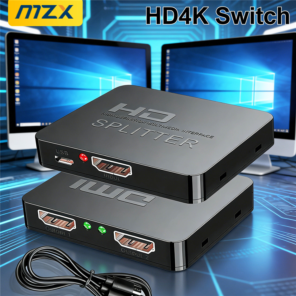 Laptop Accessories Display - 1-in-2-Out 4K Switch Video HDMI-compatible Splitter