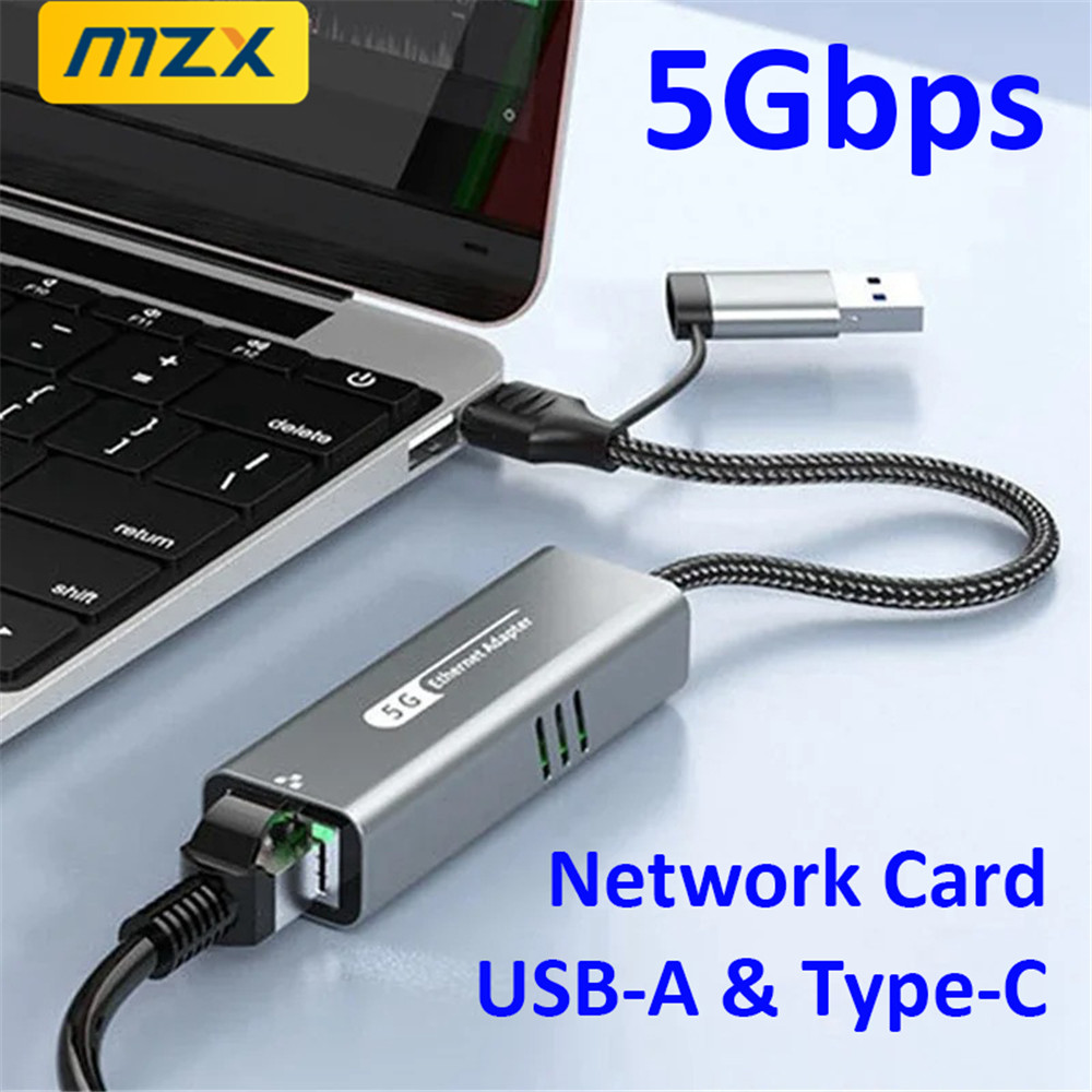 Laptop Accessories Hub - MZX 5000Mbps 5G Network Card USB