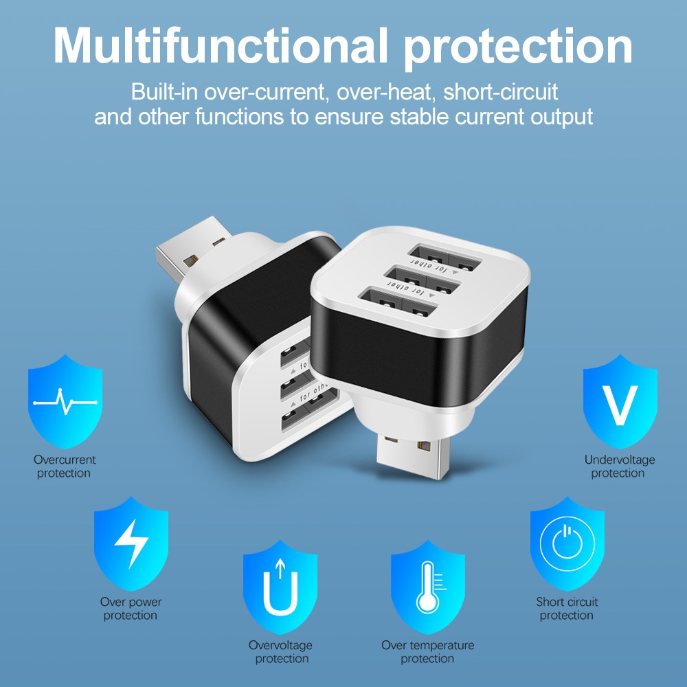 3 Port USB Slots Adaptor USB 3 - огляд і ціна Laptop Electronics Accessories