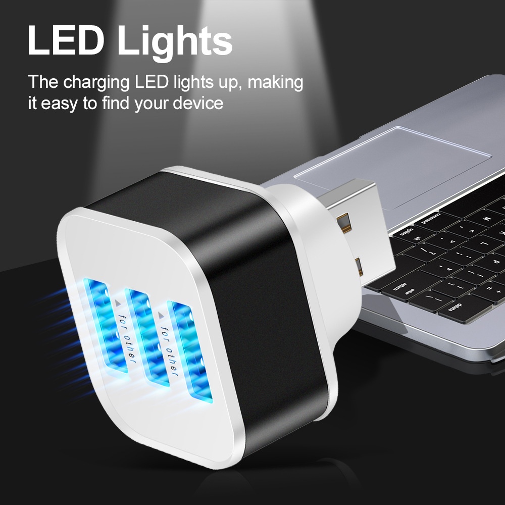 3 Port USB Slots Adaptor USB 3 - огляд і ціна Laptop Electronics Accessories
