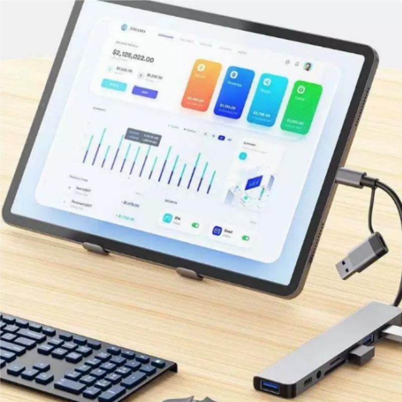 Dual-Head Type-C 8-in-1 Multi- - огляд і ціна Laptop Accessories Hub