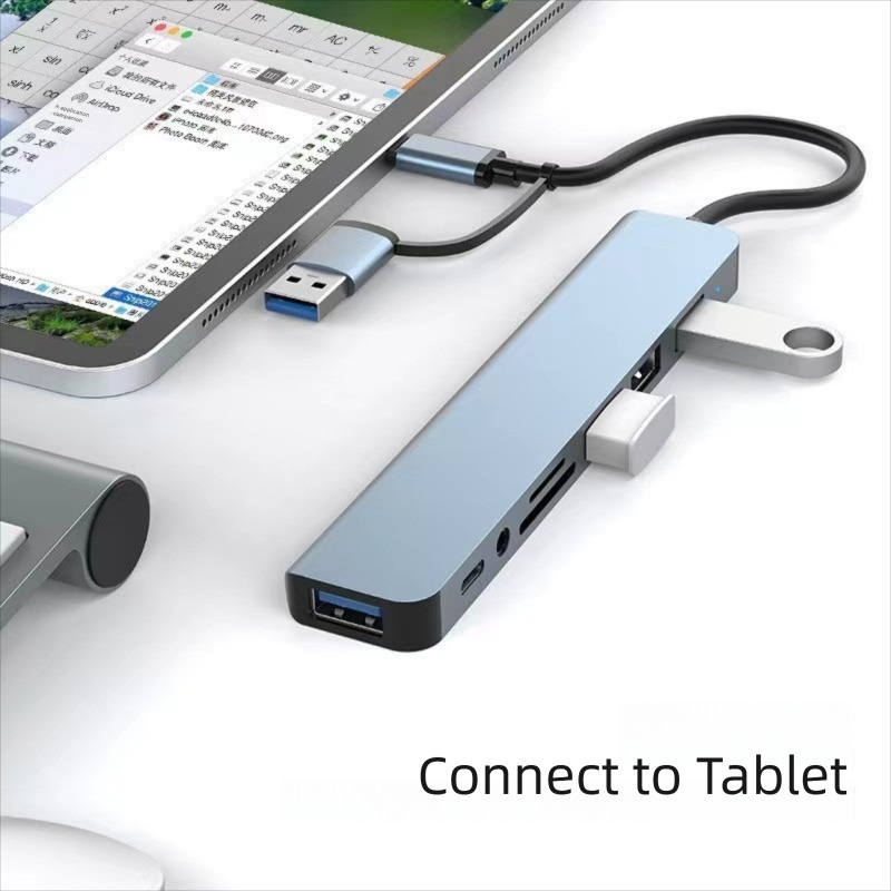8 in 2 Port USB C Splitter USB - огляд і ціна Laptop Accessories Hub