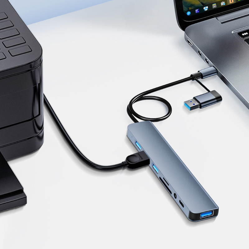 8 in 2 Port USB C Splitter USB - огляд і ціна Laptop Accessories Hub