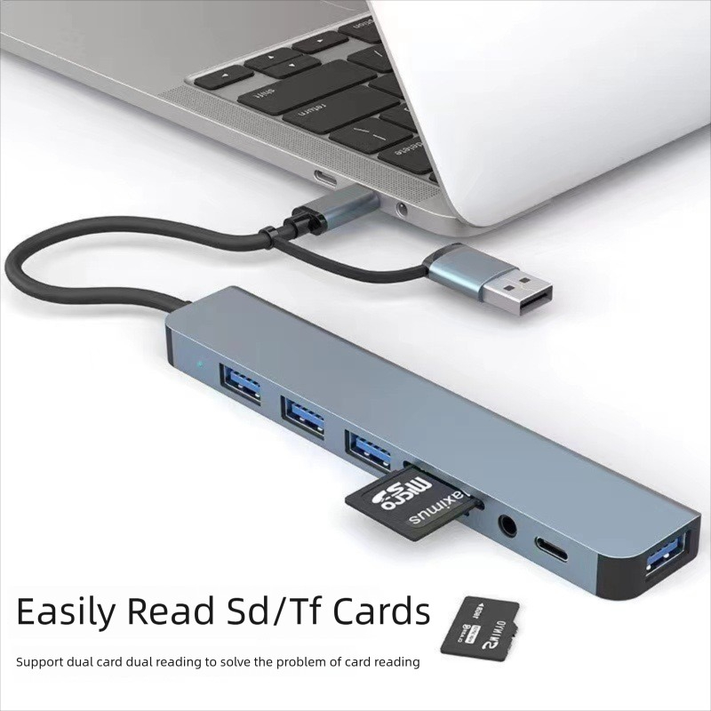 8 in 2 Port USB C Splitter USB - огляд і ціна Laptop Accessories Hub
