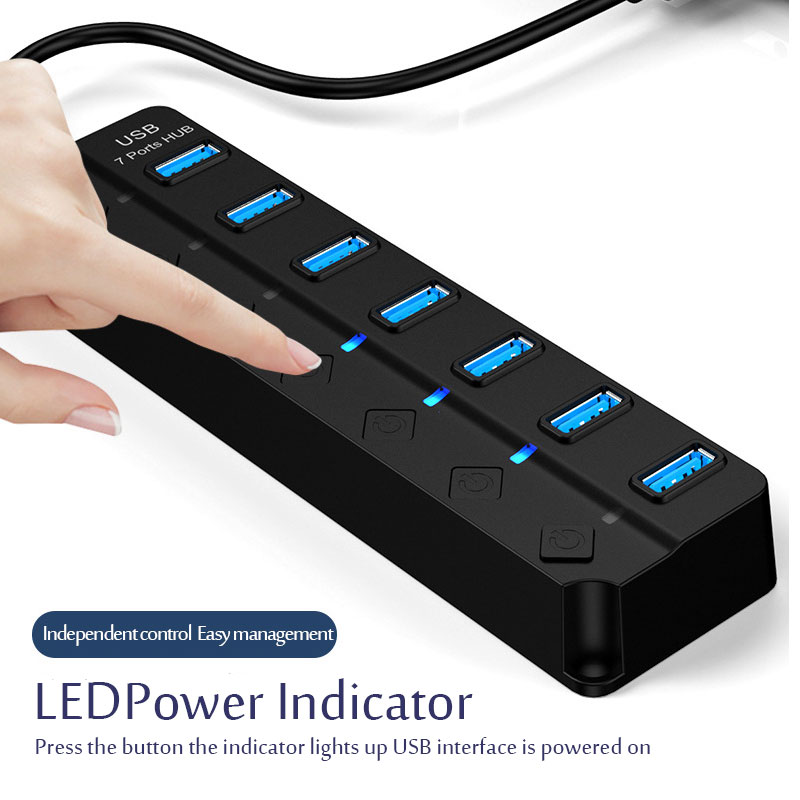 7 In 1 USB 3.0 Hub Multi USB S - огляд і ціна Laptop Accessories Hub