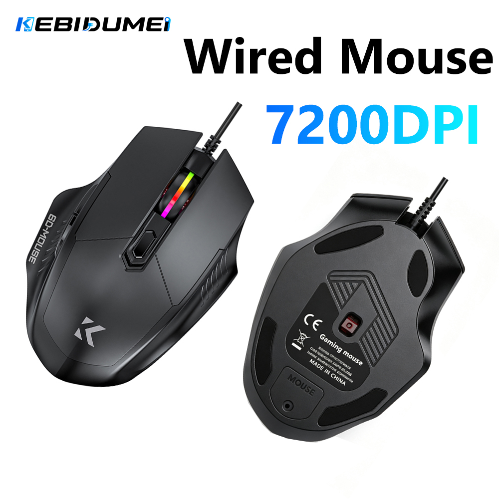 KEBIDUMEI 7200DPI Wired Mouse  - огляд і ціна Laptop Electronics Accessories