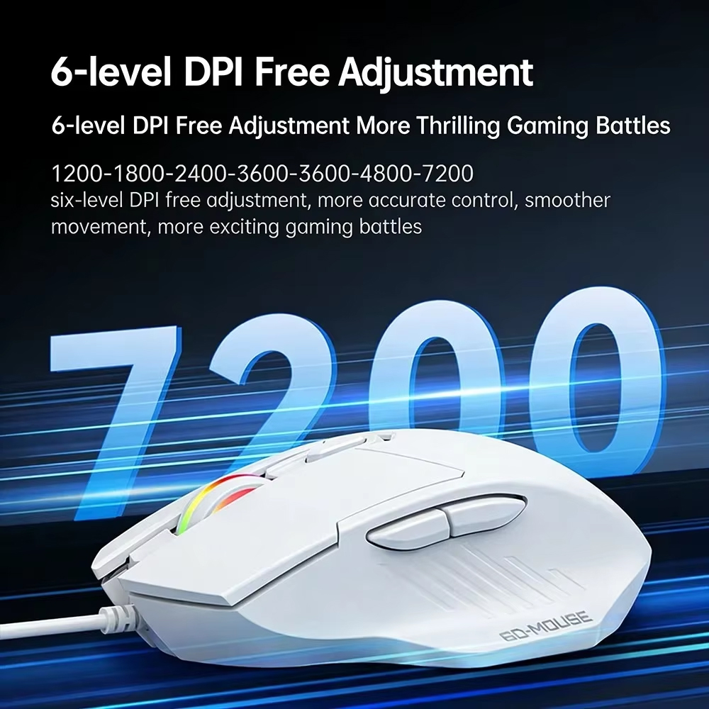 KEBIDUMEI 7200DPI Wired Mouse  - огляд і ціна Laptop Electronics Accessories