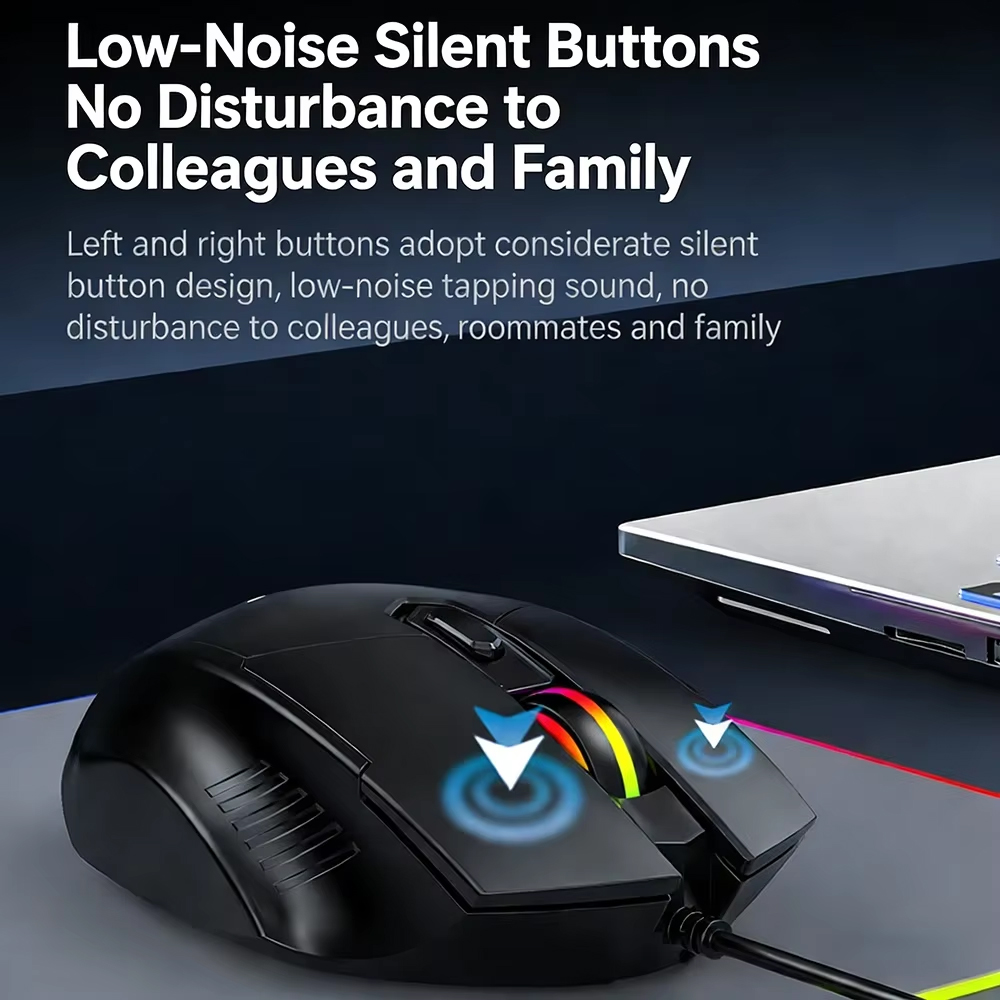 KEBIDUMEI 7200DPI Wired Mouse  - огляд і ціна Laptop Electronics Accessories