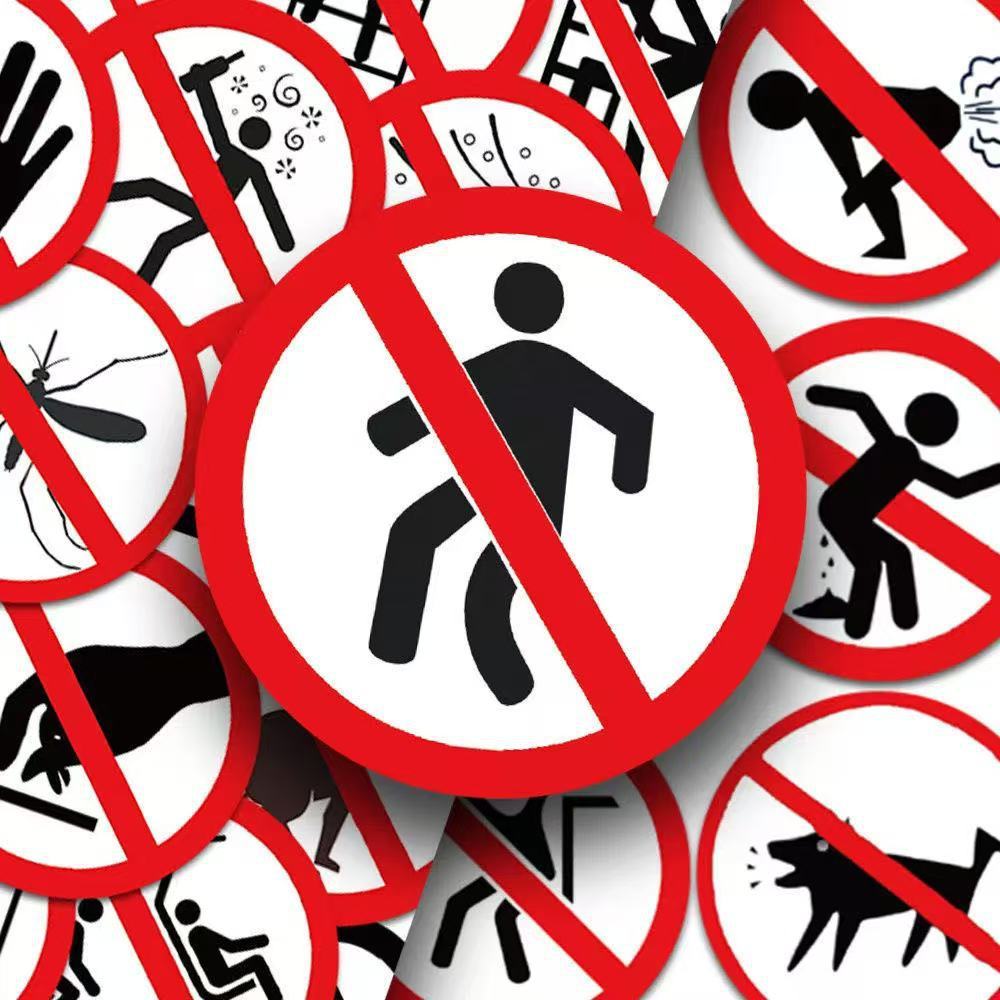 Funny Prohibition Symbols Stic - огляд і ціна Laptop Electronics Accessories