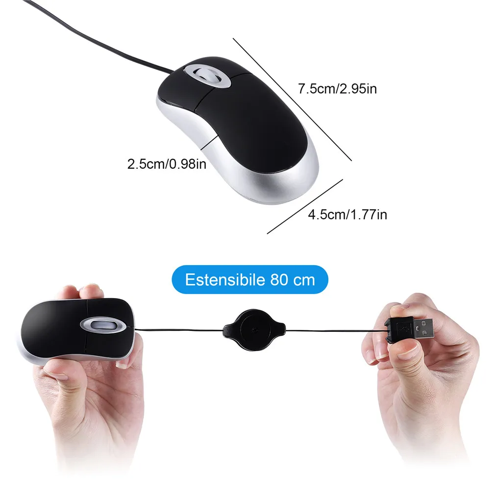 Portable Optical Mini Mouse Re - огляд і ціна Laptop Electronics Accessories