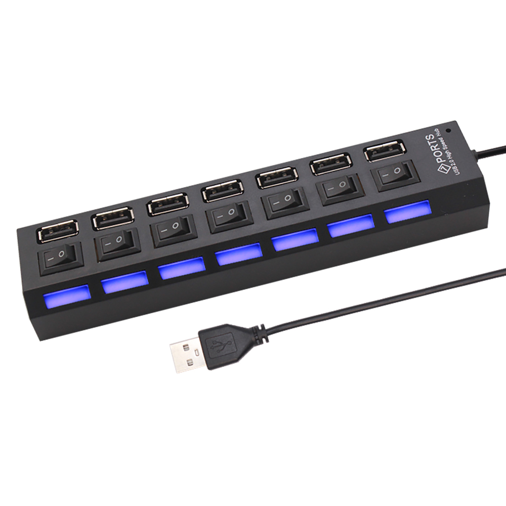 7 Port USB 2.0 Hub Splitter Fo - огляд і ціна Laptop Accessories Hub